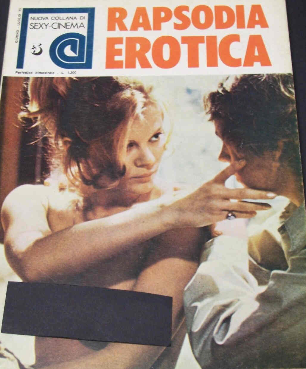 COLLANA DI CINEMA magazine side cover Issue 5 June/July 1973