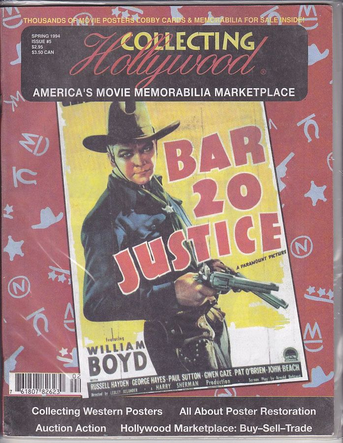 COLLECTING HOLLYWOOD magazine side cover Issue 5 Spring 1994