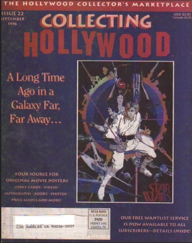 COLLECTING HOLLYWOOD magazine side cover Issue 22 September 1996