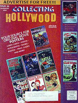 COLLECTING HOLLYWOOD magazine side cover Issue 26 January 1997