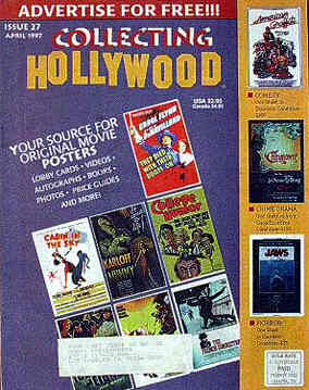COLLECTING HOLLYWOOD magazine side cover Issue 27 April 1997