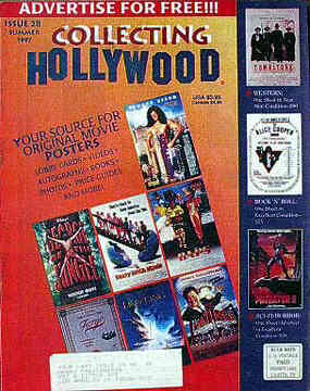 COLLECTING HOLLYWOOD magazine side cover Issue 28 Summer 1997