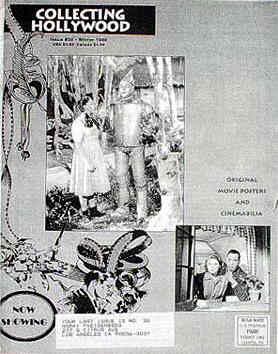 COLLECTING HOLLYWOOD magazine side cover Issue 30 Winter 1998