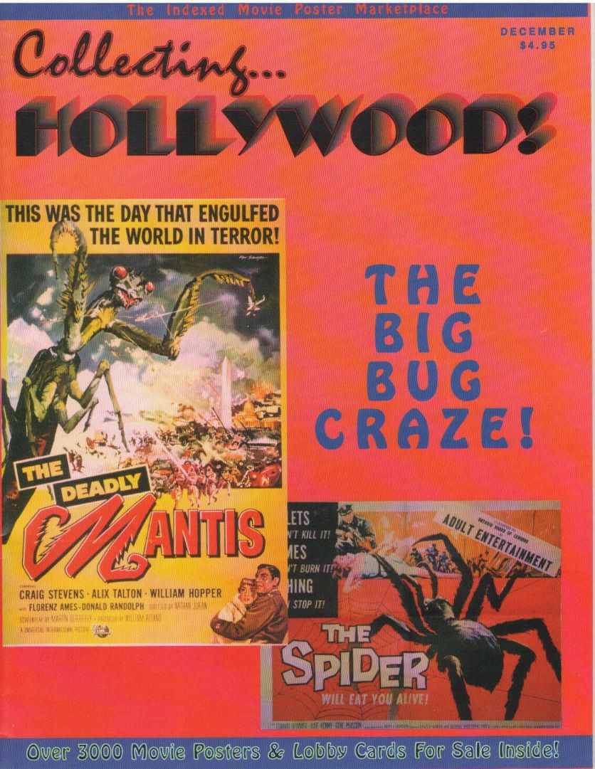 COLLECTING HOLLYWOOD magazine side cover Issue 1  December 1992
