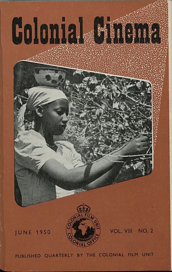 COLONIAL CINEMA magazine side cover June 1950