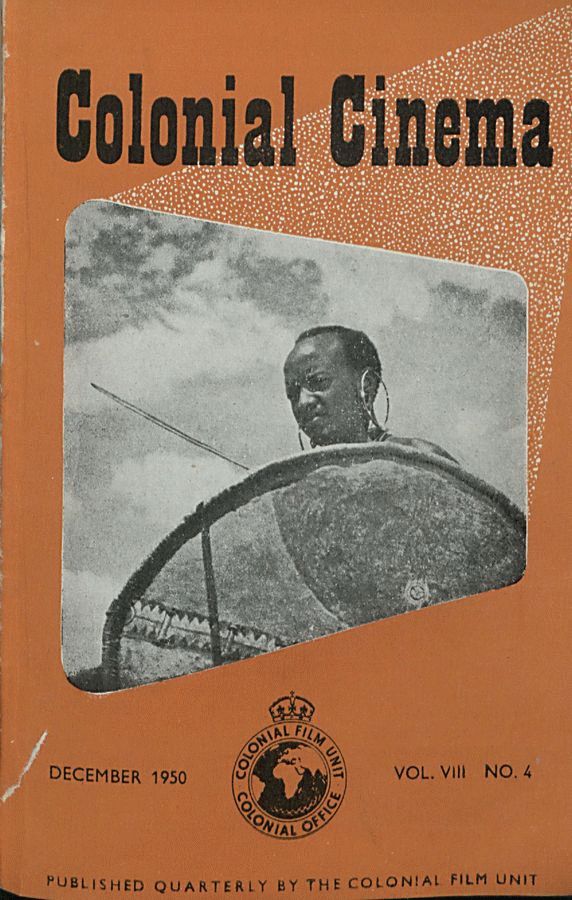 COLONIAL CINEMA magazine side cover December 1950
