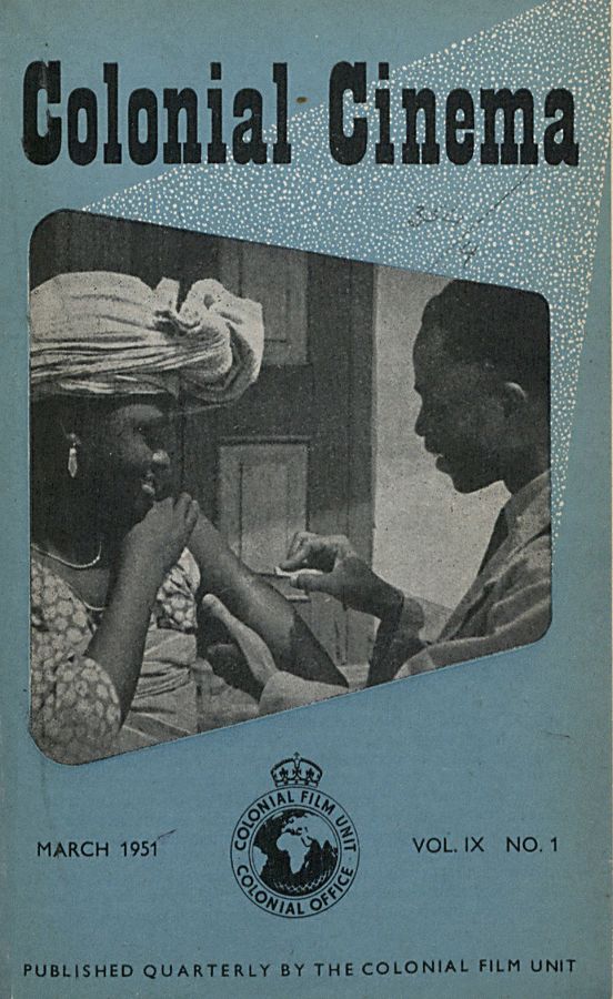 COLONIAL CINEMA magazine side cover March 1951