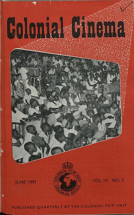 COLONIAL CINEMA magazine side cover June 1951