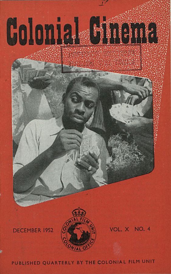 COLONIAL CINEMA magazine side cover December 1952