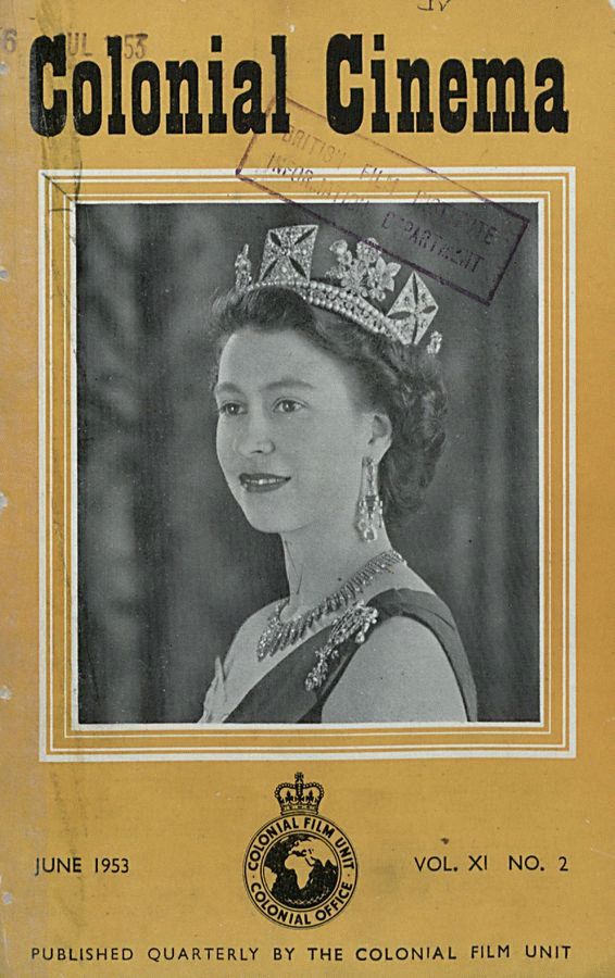 COLONIAL CINEMA magazine side cover June 1953