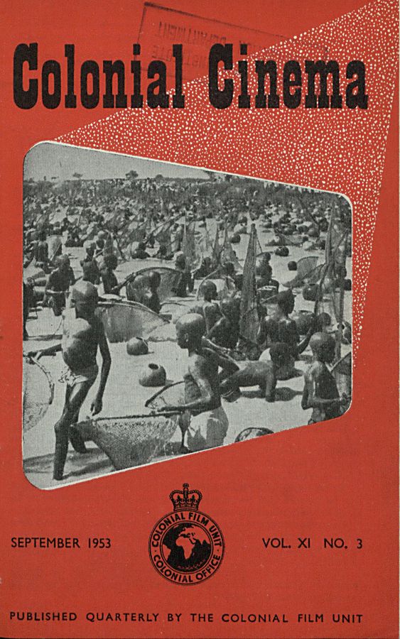 COLONIAL CINEMA magazine side cover September 1953