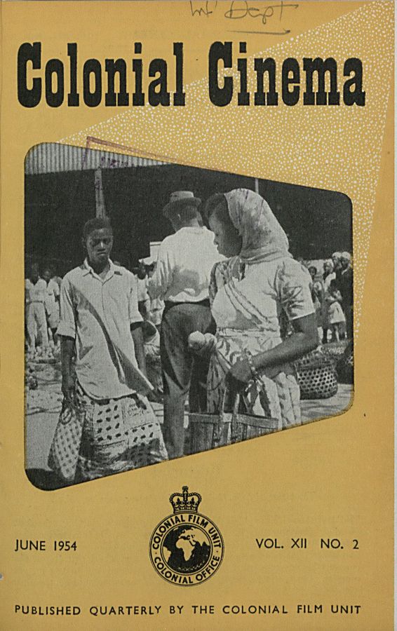 COLONIAL CINEMA magazine side cover June 1954