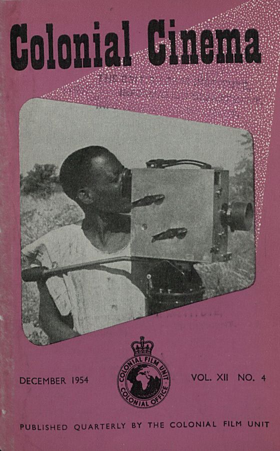 COLONIAL CINEMA magazine side cover December 1954