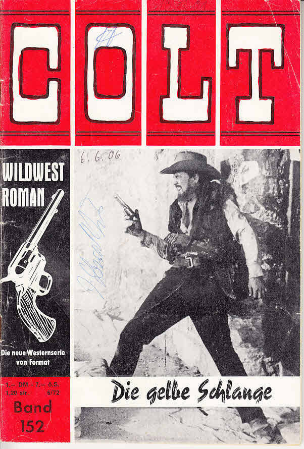 COLT WILDWEST ROMAN magazine side cover Issue 152   