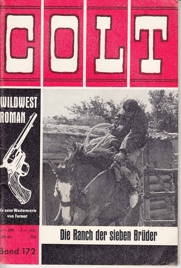COLT WILDWEST ROMAN magazine side cover Issue 172   