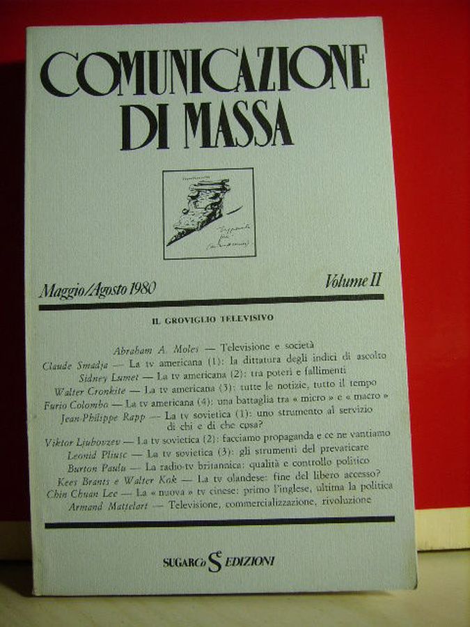 COMUNICAZIONE DI MASSA magazine side cover Issue 2  May/August 1980