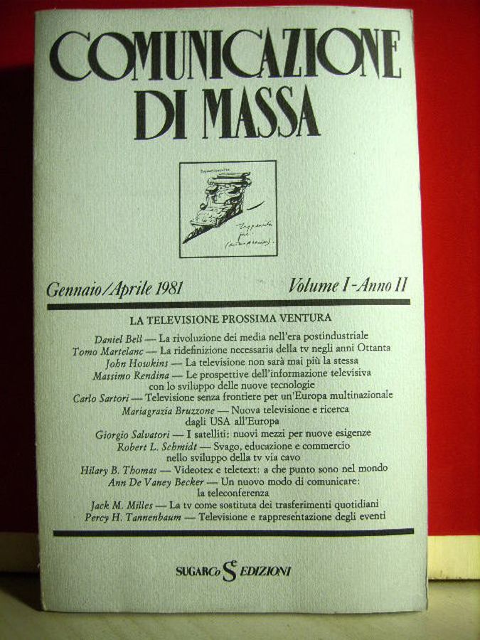 COMUNICAZIONE DI MASSA magazine side cover  January/April 1981
