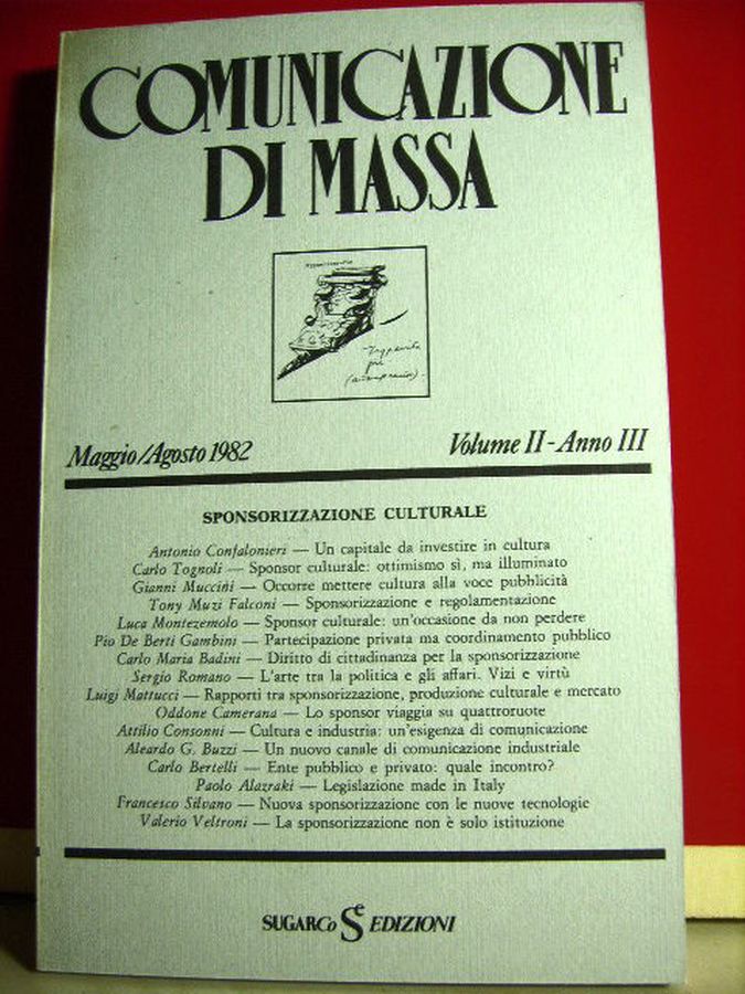 COMUNICAZIONE DI MASSA magazine side cover  May/August 1982