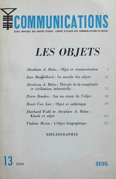 COMMUNICATIONS magazine side cover Issue 13   1969