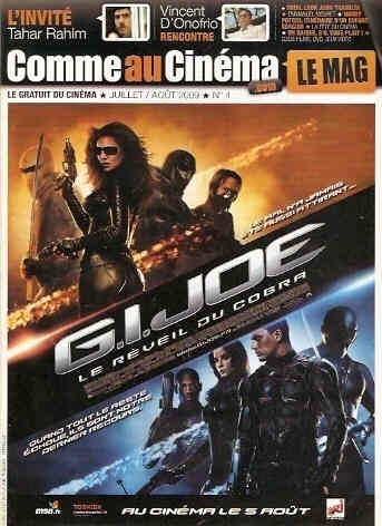 COMME AU CINEMA magazine side cover Issue 4 July/August 2009