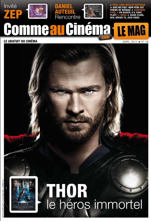 COMME AU CINEMA magazine side cover Issue 18 April 2011