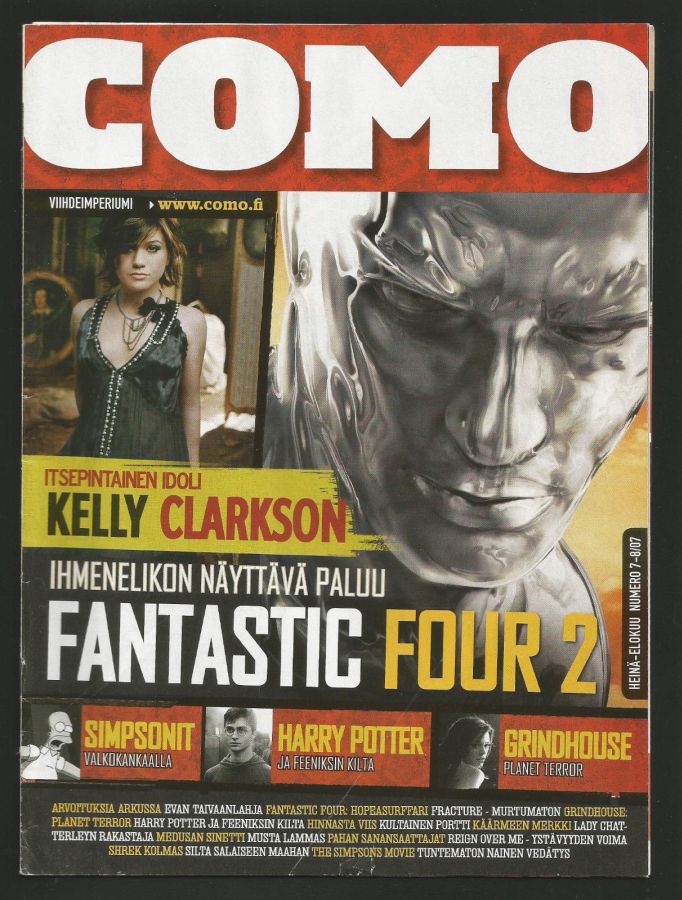 COMO magazine side cover  July 2007