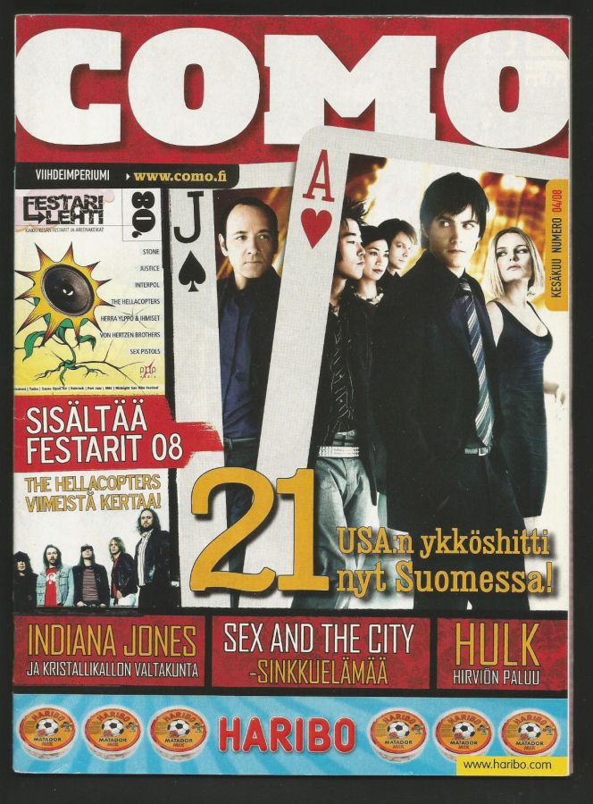 COMO magazine side cover  April 2008
