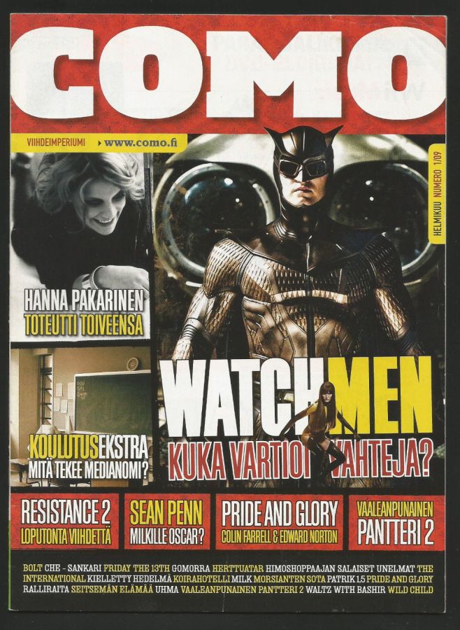 COMO magazine side cover  January 2009
