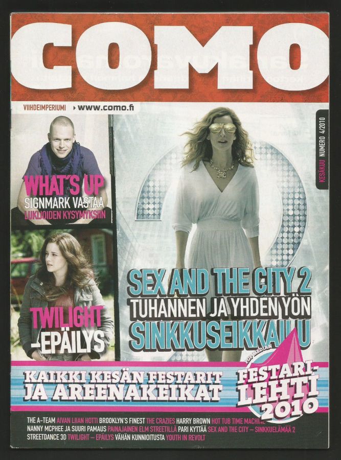 COMO magazine side cover  April 2010