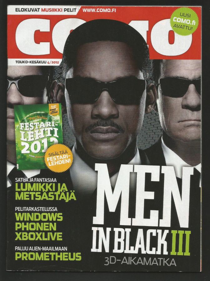 COMO magazine side cover  April 2012