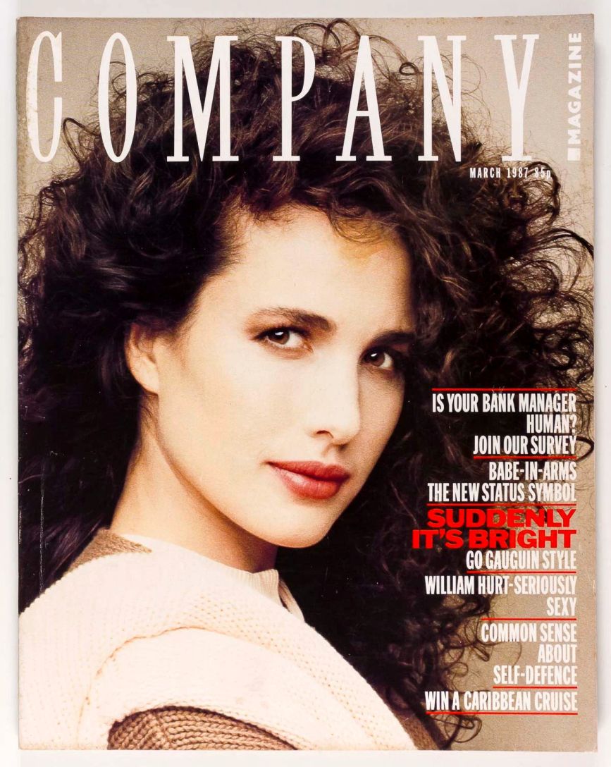 COMPANY magazine side cover  March 1987