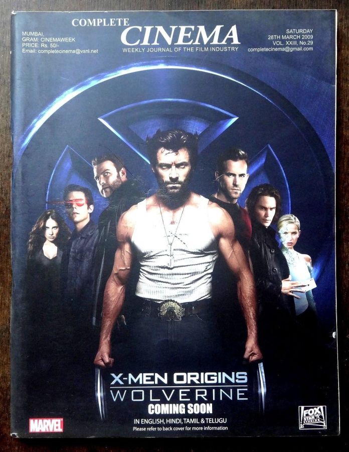 COMPLETE CINEMA magazine side cover 28 March 2009