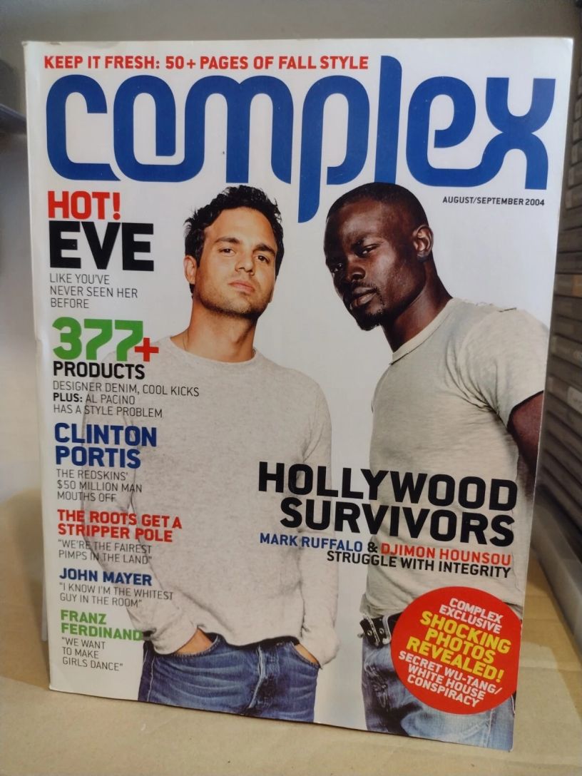 COMPLEX magazine side cover  August/September 2004