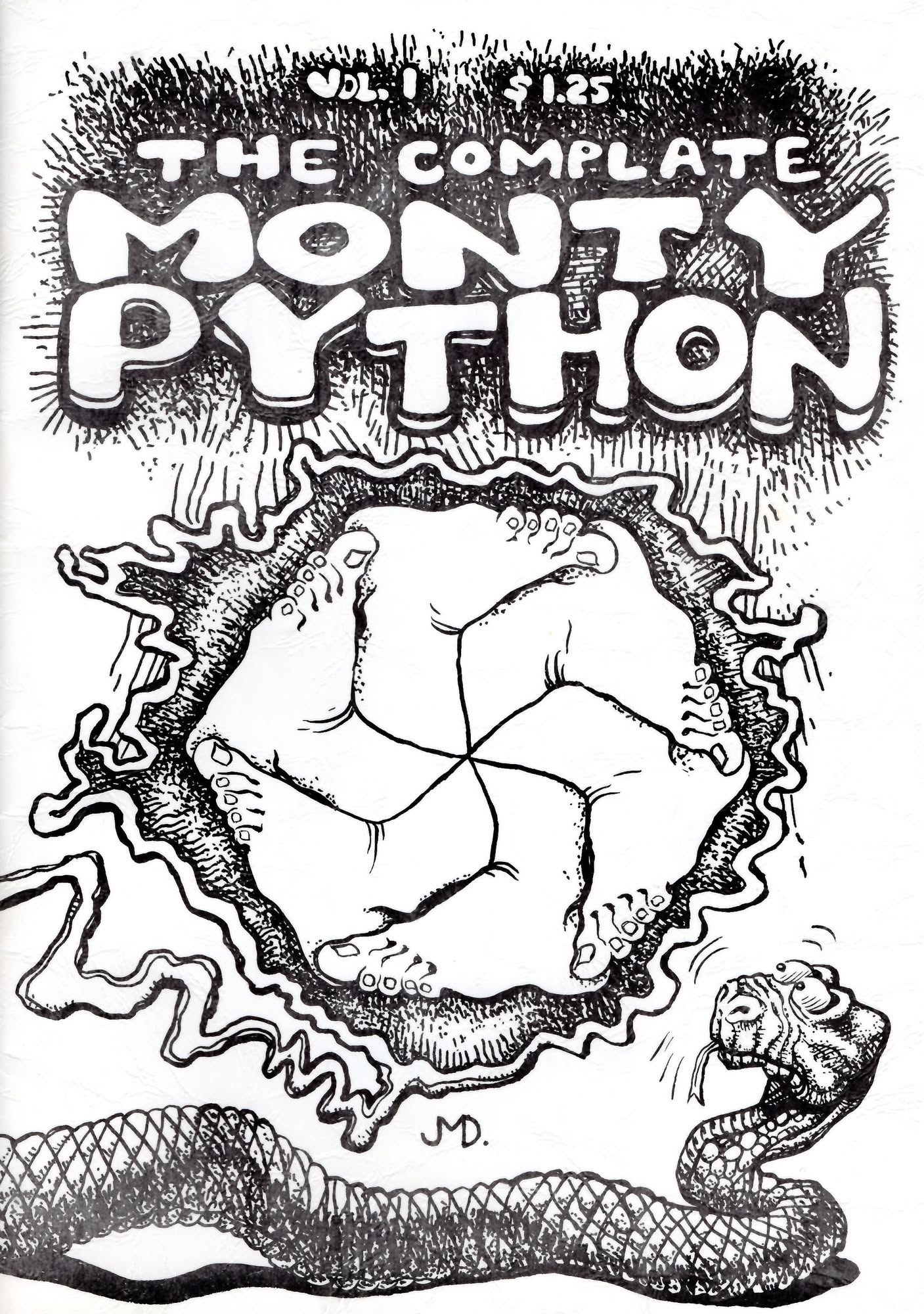 COMPLATE MONTY PYTHON magazine side cover  Vol 1   
