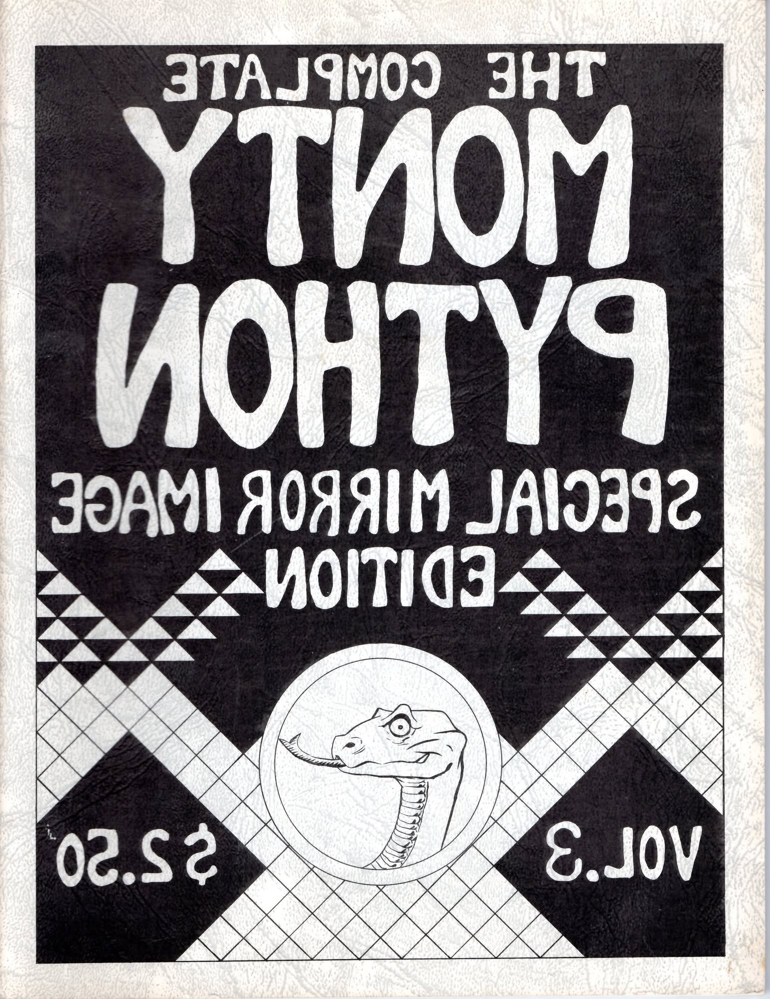 COMPLATE MONTY PYTHON magazine side cover  Vol 3   