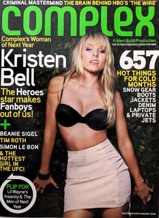 COMPLEX magazine side cover  December 2007/ January 2008 