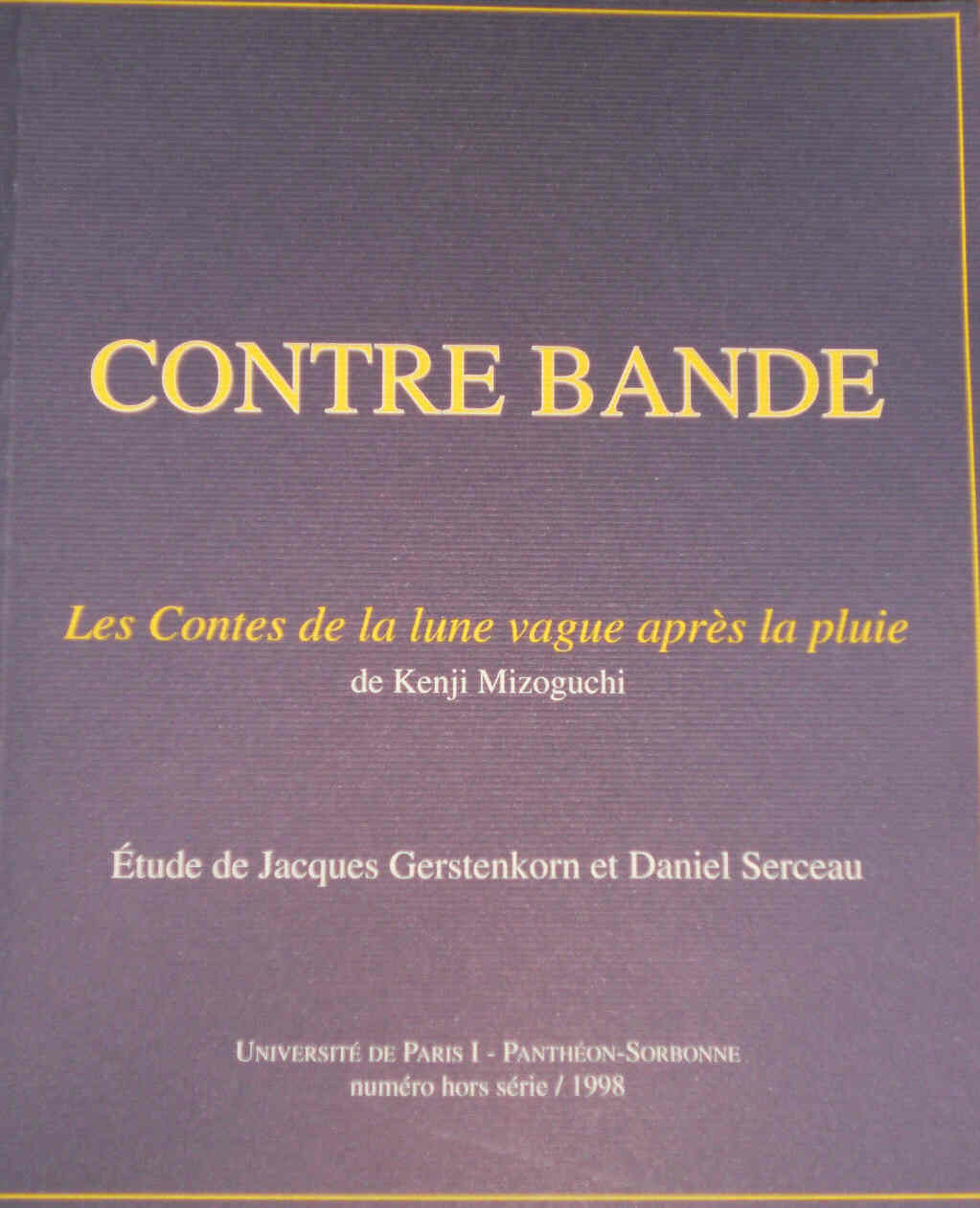 CONTRE BANDE magazine side cover Issue 1  1998