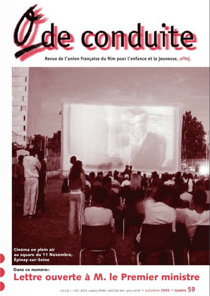 ZERO DE CONDUITE magazine side cover Issue 59 Autumn 2005