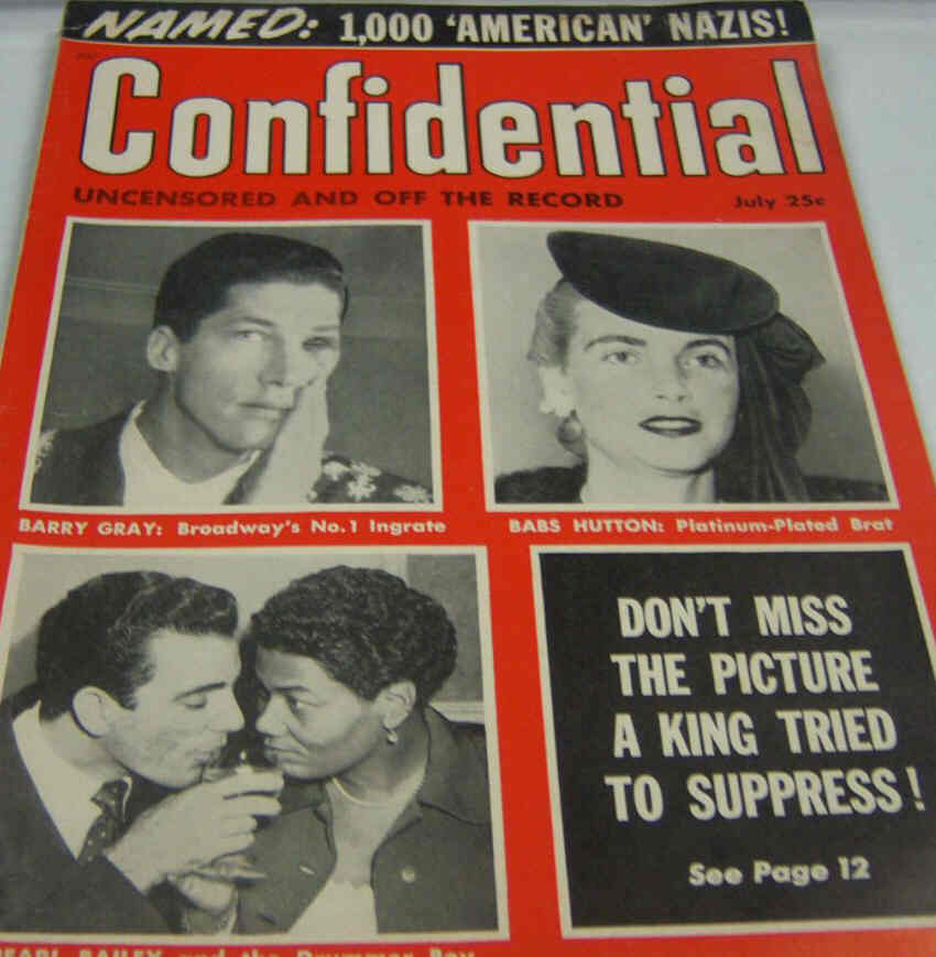 CONFIDENTIAL magazine side cover  Vol 1 # 3 June/July 1953