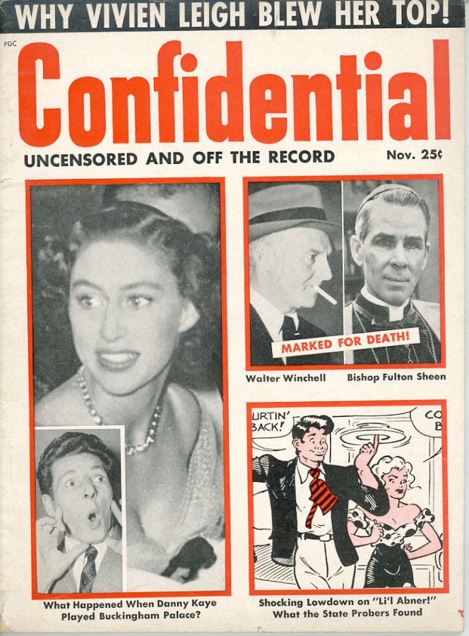 CONFIDENTIAL magazine side cover  Vol 1 # 5 November/December 1953
