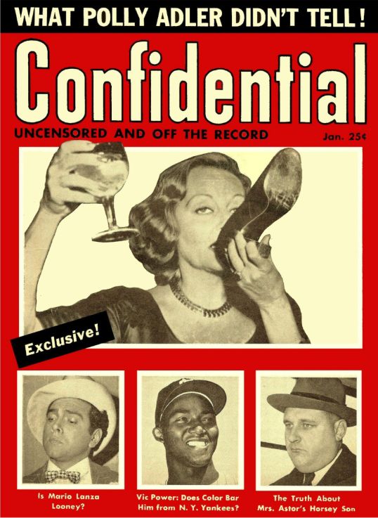 CONFIDENTIAL magazine side cover January/February 1954