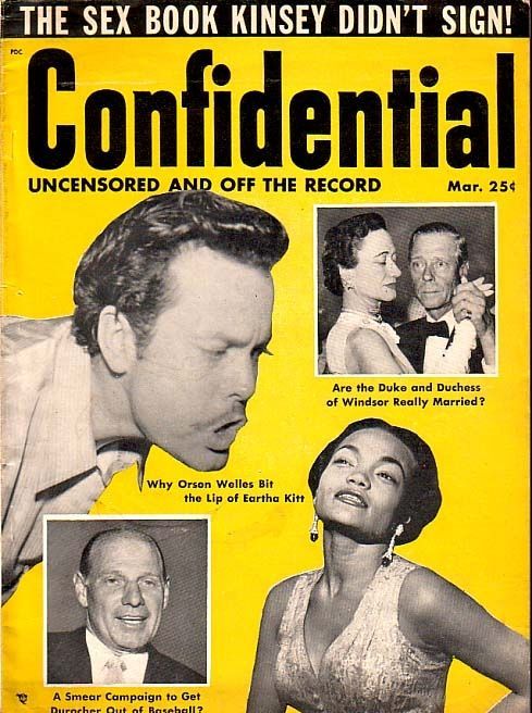 CONFIDENTIAL magazine side cover March/April 1954