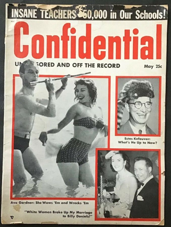 CONFIDENTIAL magazine side cover May/June 1954