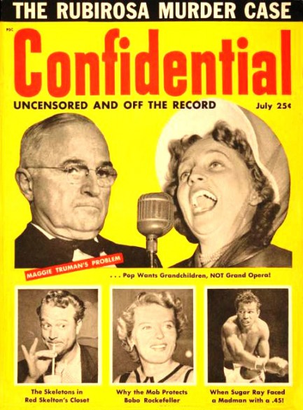 CONFIDENTIAL magazine side cover July/August 1954