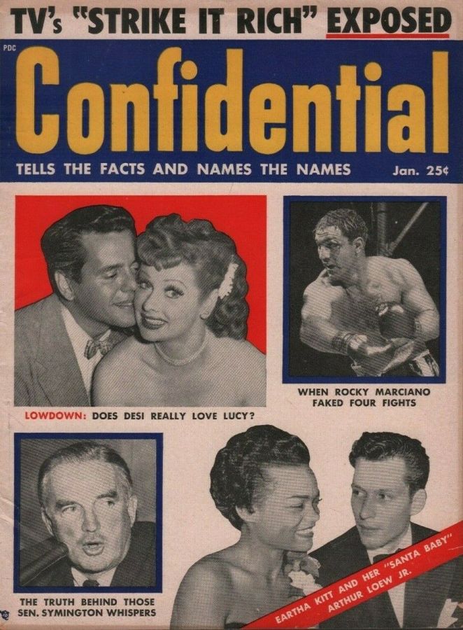 CONFIDENTIAL magazine side cover January/February 1955