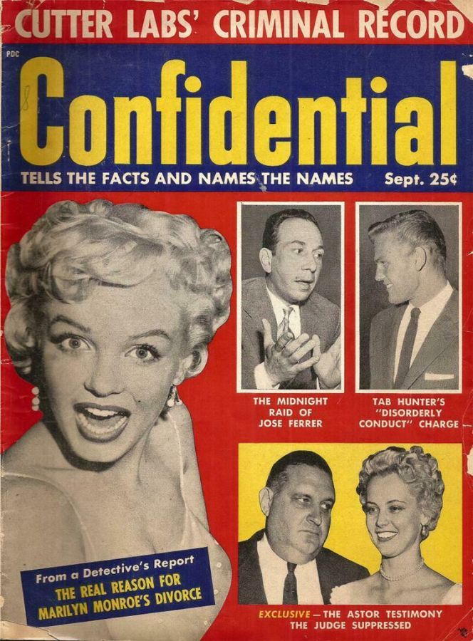 CONFIDENTIAL magazine side cover September/October 1955