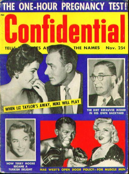 CONFIDENTIAL magazine side cover November/December 1955