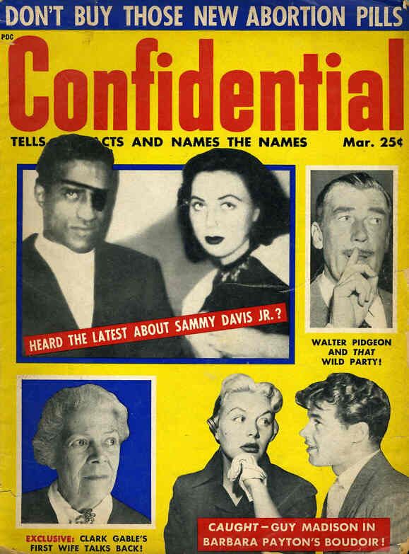 CONFIDENTIAL magazine side cover March/April 1956