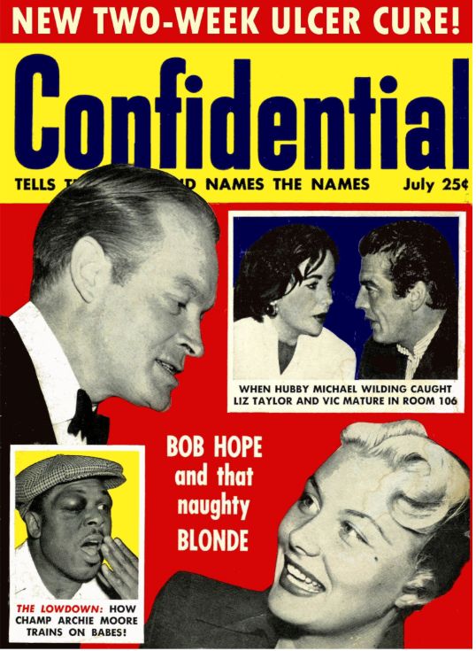CONFIDENTIAL magazine side cover July/August 1956