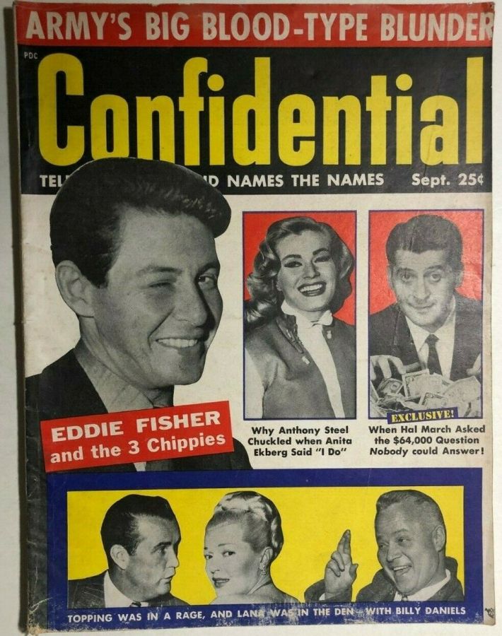 CONFIDENTIAL magazine side cover September/October 1956